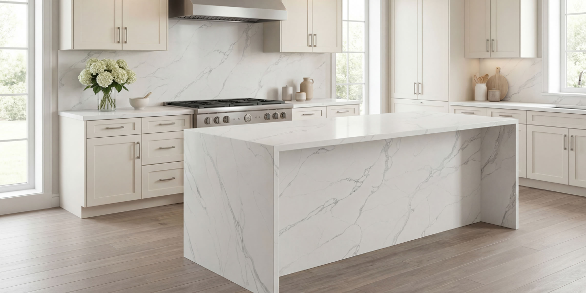 Calacatta Sky Jumbo Quartz