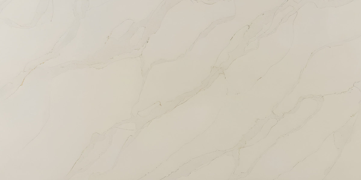 Calacatta Stream Gold Jumbo Quartz