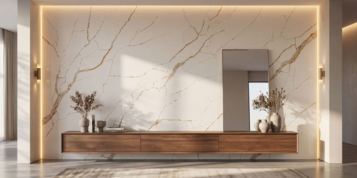 Calacatta Venezia Gold Jumbo Quartz