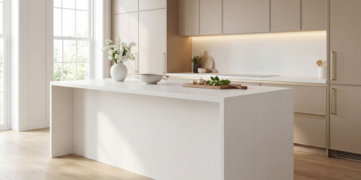 Snowfall White Jumbo Quartz