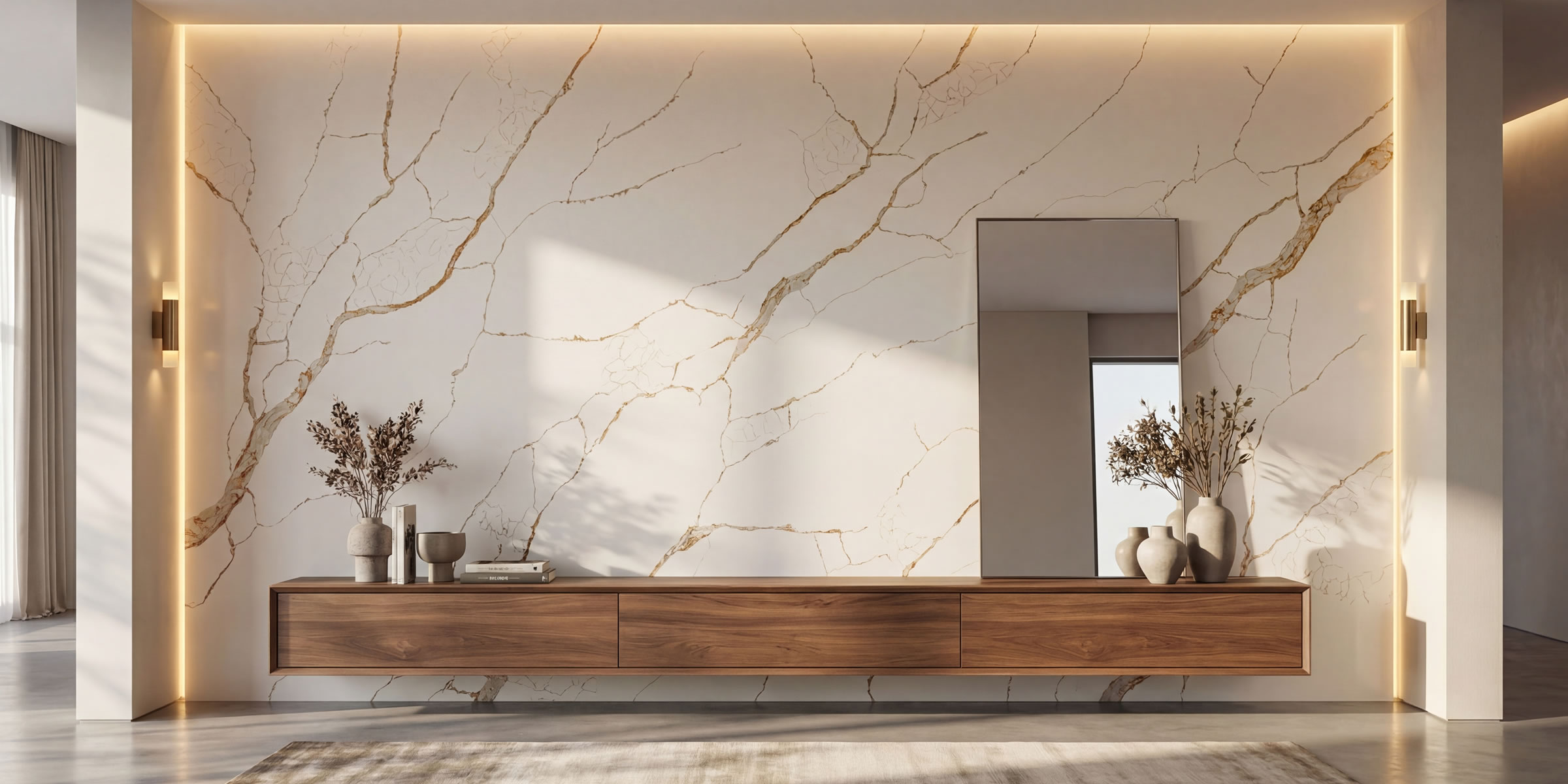 Calacatta Venezia Gold Jumbo Quartz