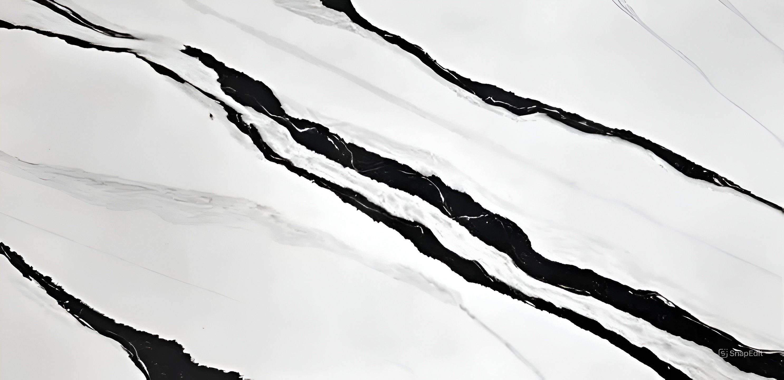 Panda White Jumbo Leather Finish Quartz