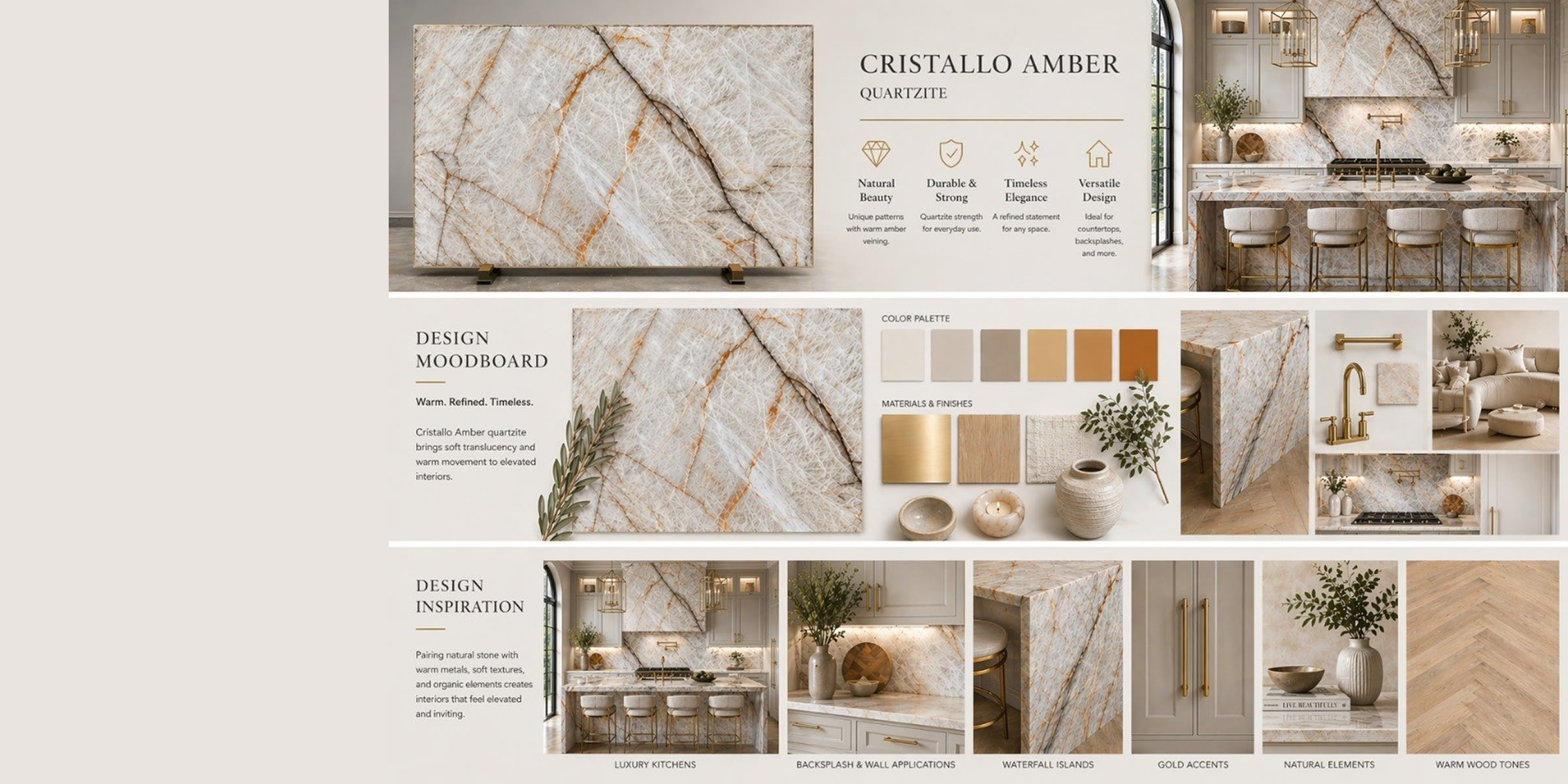 Cristallo Amber Quartzite