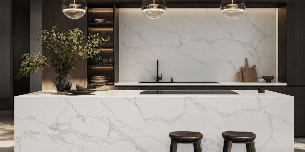 Calacatta Polaris Grey Ir Jumbo Quartz