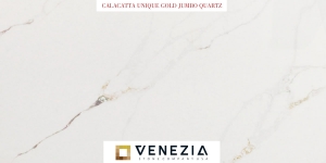 Calacatta Unique Gold Jumbo Quartz