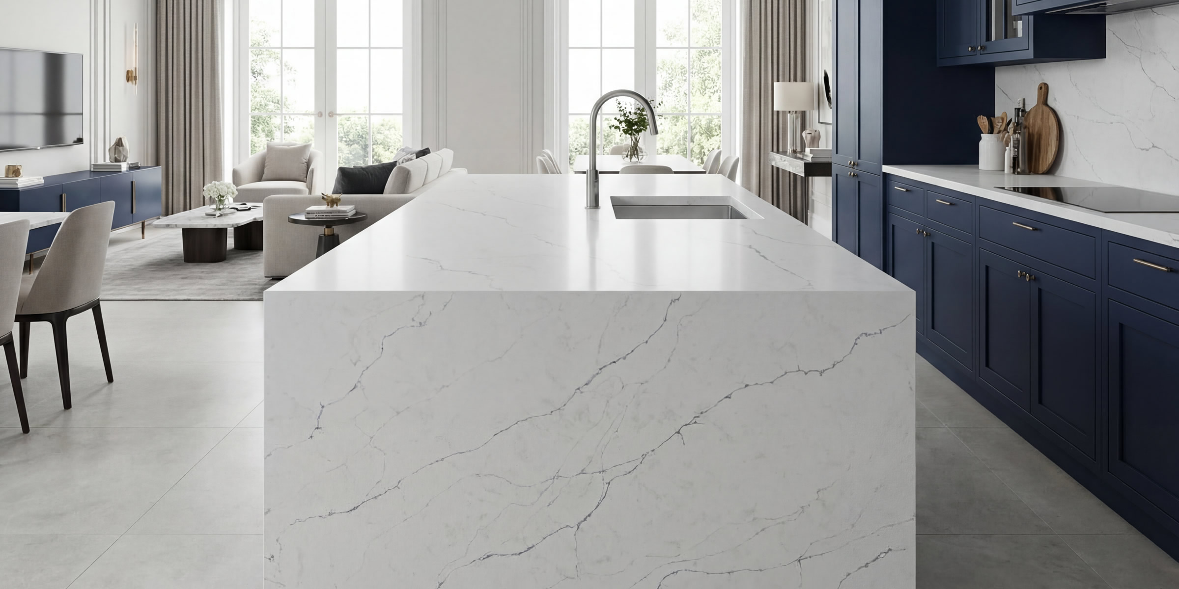 Marble-Look Quartz Continues Growing