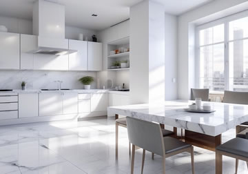 Transform Your Kitchen with Stunning White Quartz!