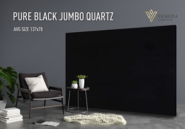 Pure Black Jumbo Quartz
