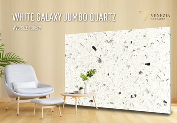 White Galaxy Jumbo Quartz in stock!