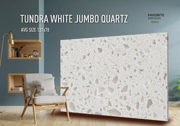 Tundra White Jumbo Quartz in stock