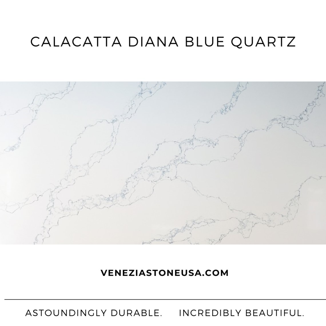 Calacatta Diana Blue Quartz