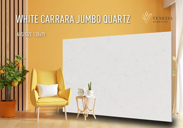 White Carrara Jumbo Quartz