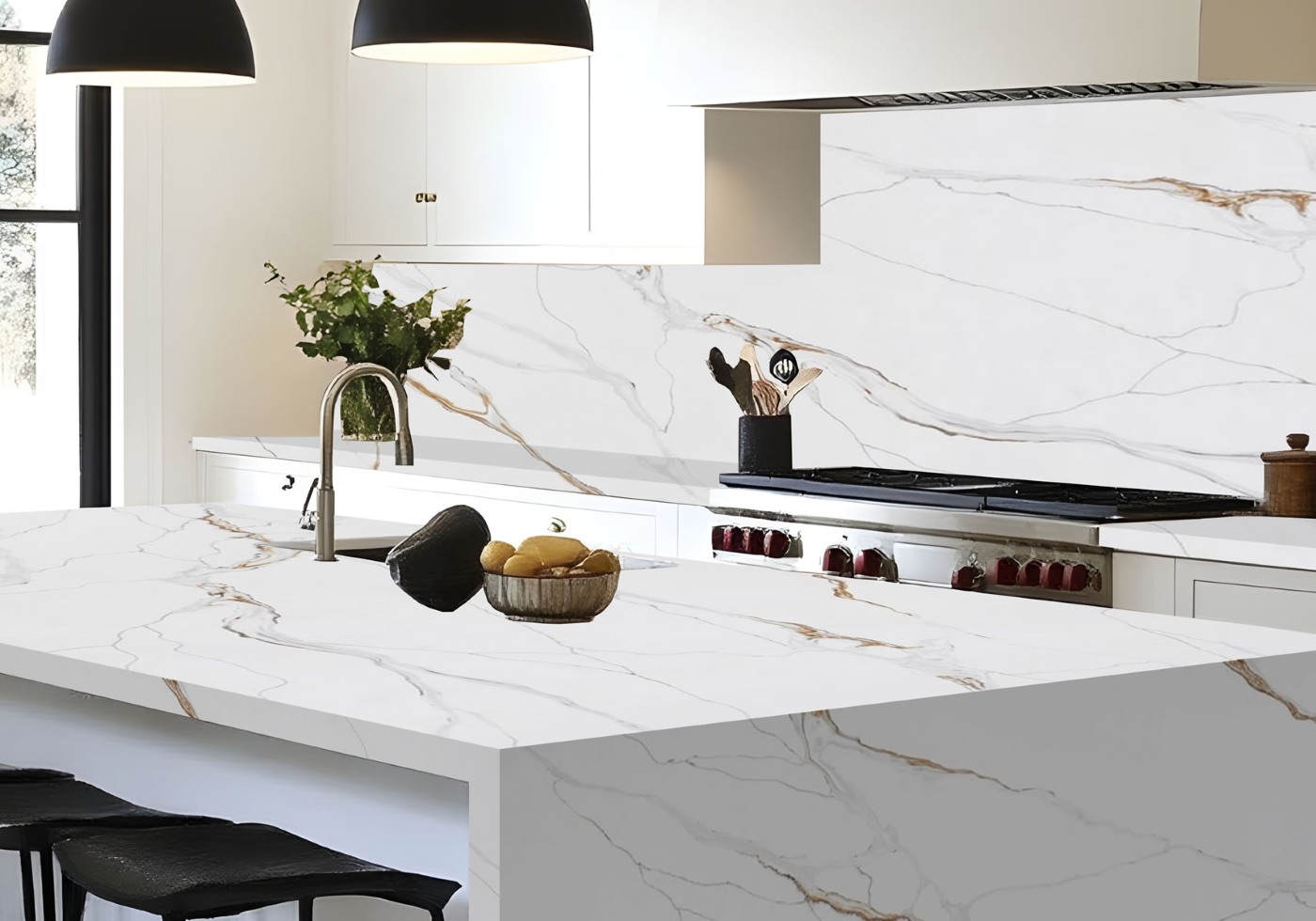 Earth-Toned Quartz Countertops: Natural Balance & Timeless Style