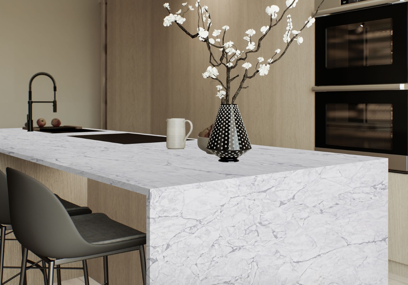 Silver Quartz Countertops: Subtle Luxury & Modern Shine
