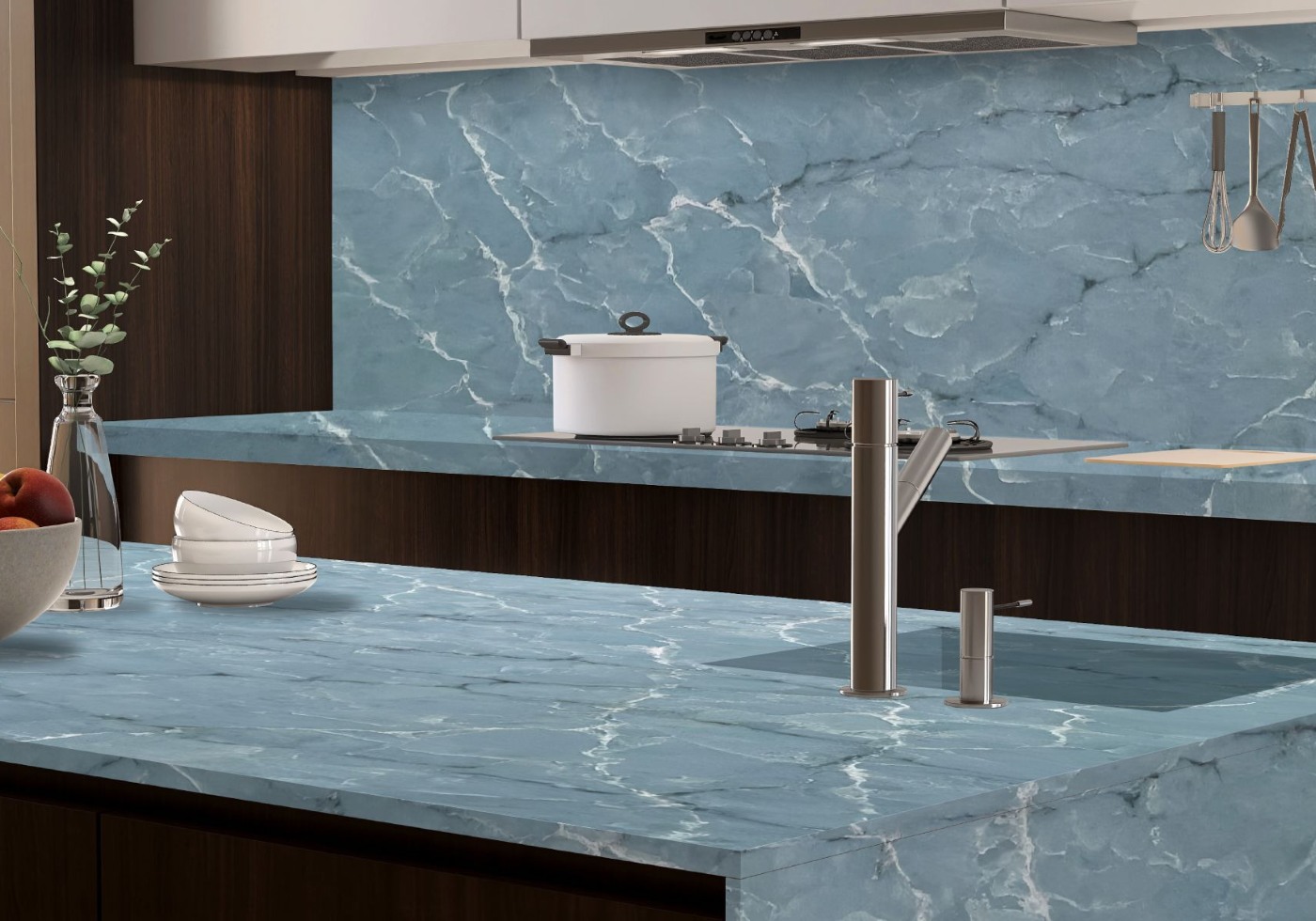 Blue Quartz Countertops: Coastal Elegance and Modern Calm