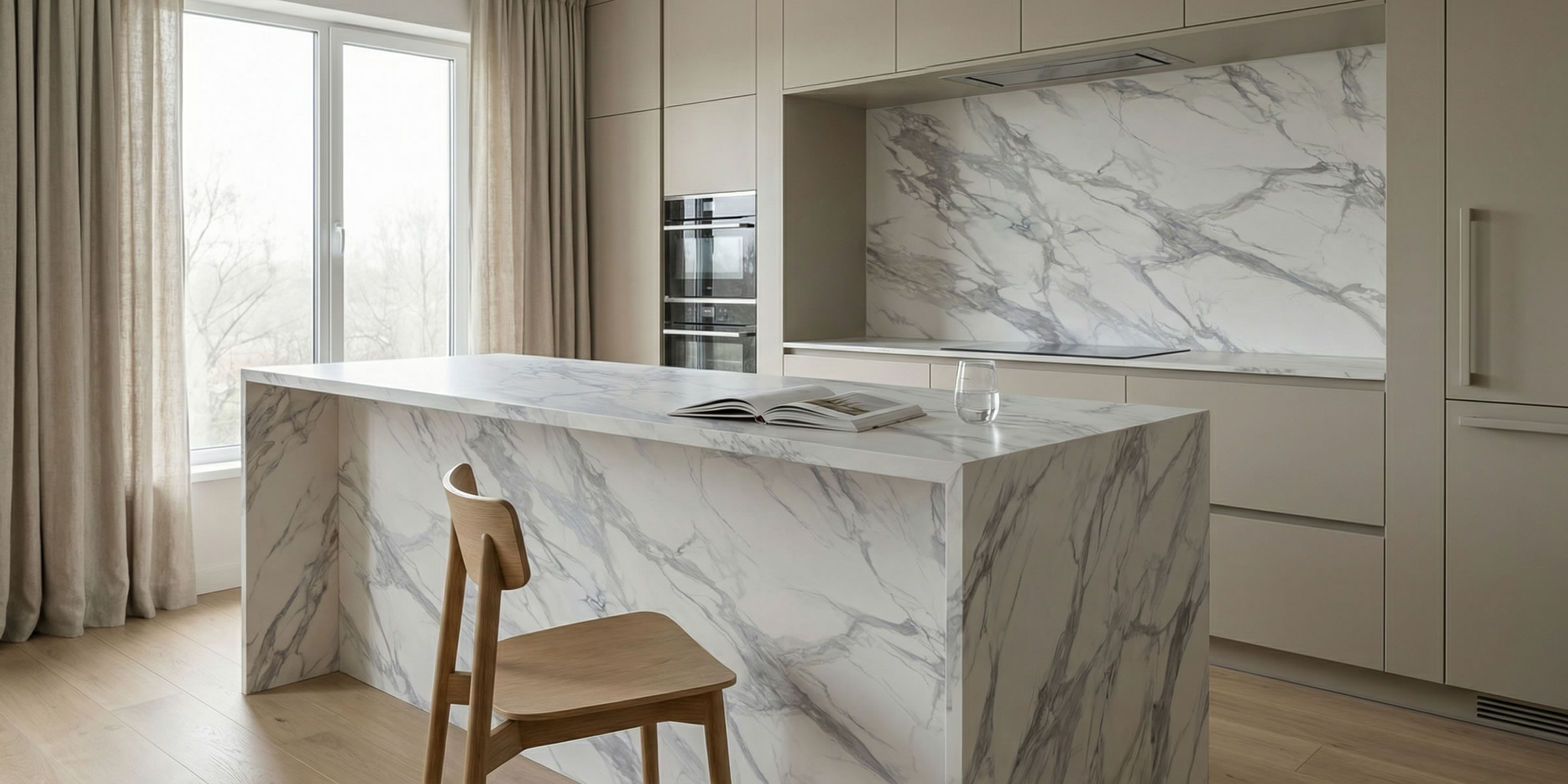 Full-Height Quartz Backsplashes Are Growing Rapidly