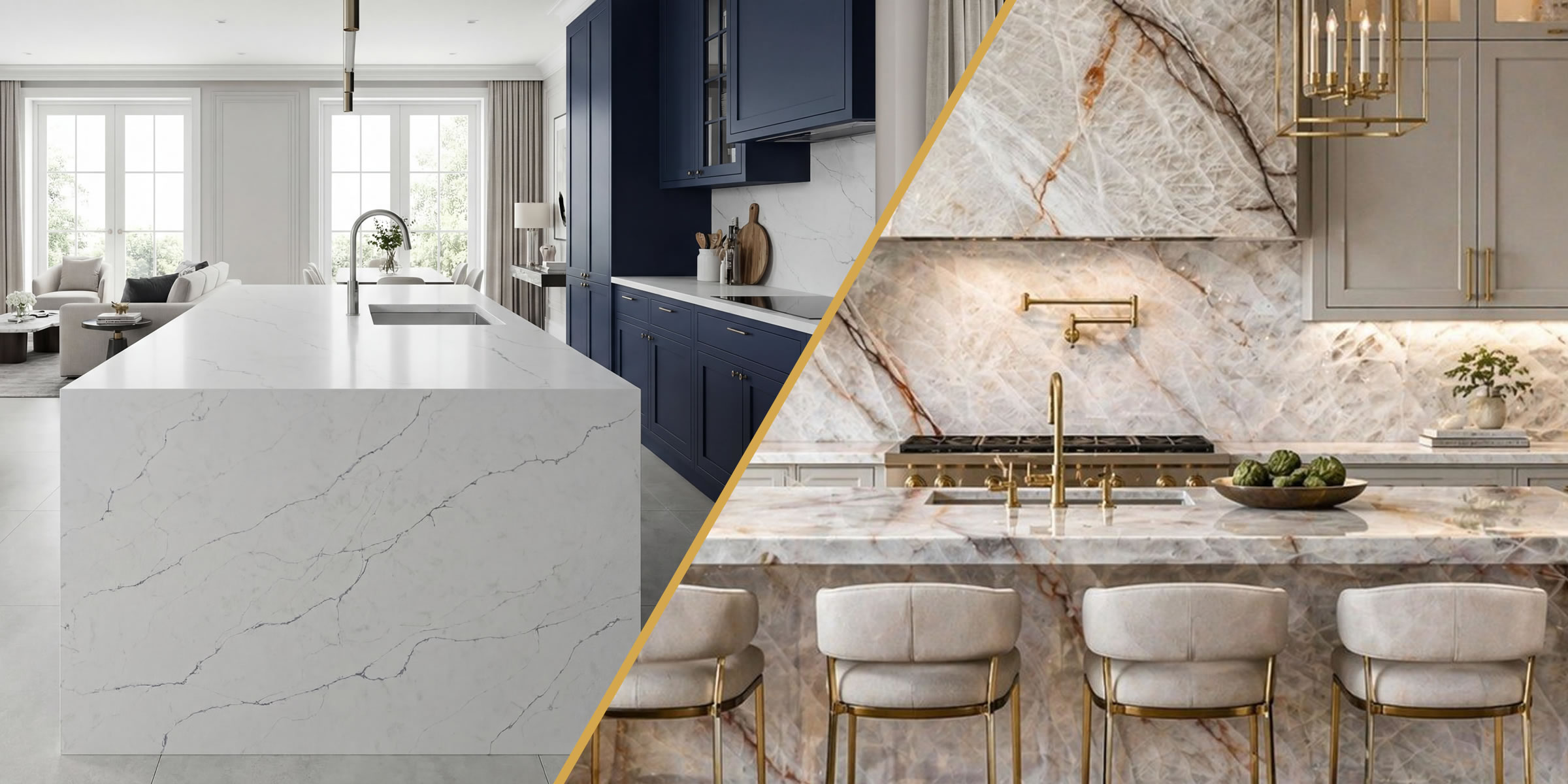 Quartz vs Quartzite for Florida Homes: Which Countertop Is Better? (2026 Complete Guide)