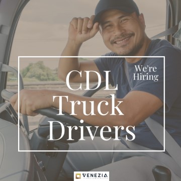 Venezia Stone Inc. is hiring a CDL Truck driver